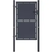 vidaXL Portail de jardin en acier 100 x 175 cm anthracite