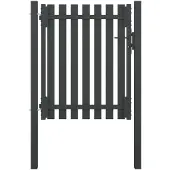 vidaXL Portail de jardin en acier 100x100 cm anthracite