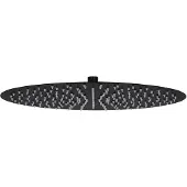 vidaXL Douche de pluie en acier inoxydable 40 cm ronde noire