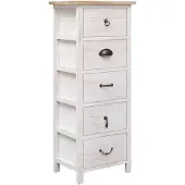 vidaXL Armoire d'appoint 35x25x87 cm Bois massif de paulownia