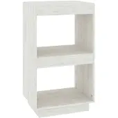 vidaXL Bibliothèque Blanc 40x35x71 cm Bois de pin massif