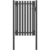 vidaXL Portail de clôture de jardin Acier 1x2 m Anthracite