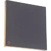 QAZQA Applique design en aluminium gris 15 cm avec LED 9W - Skyf
