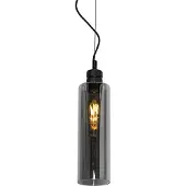 QAZQA Suspension moderne noire avec verre fumé - Stavelot