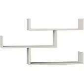Decortie Etagère murale Fashion en bois | 100% mélaminé | Blanc