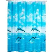 Wenko 19125100 peva rideau de douche 180 x 200 dauphin
