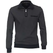 Casamoda Casual Regular Fit Troyer bleu,