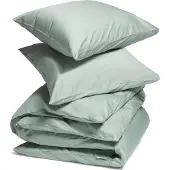 Yumeko - Parure de lit - Satin De Coton - 200x220 - Vert