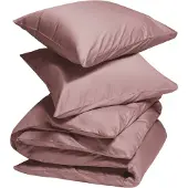 Yumeko - Parure de lit - Satin De Coton - 200x220 - Rose