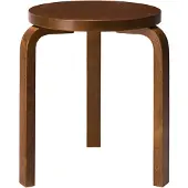 Artek Stool 60 Tabouret Walnut Stain