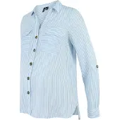 Vero Moda Maternity Chemisier 'VMMBumpy' bleu clair / blanc