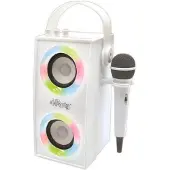 Lexibook BTP180Z iParty-Tragbarer Bluetooth-Lichtlautsprecher mit Mikrofon, Stereoanlage, Lichteffe
