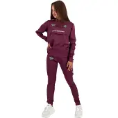 BLACK BANANAS Pull Jr Cerise avec bordure logo