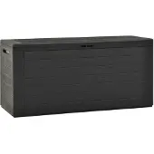 vidaXL Coffre de jardin anthracite 116x44x55 cm