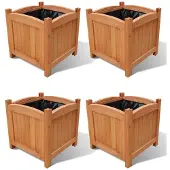 vidaXL Lits surélevés 4 pcs 30 x 30 x 30 cm