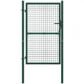 vidaXL Portail de clôture en acier 100x150 cm vert