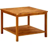vidaXL Table basse 60x60x45 cm en acacia massif