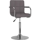 vidaXL Tabouret de bar Taupe Tissu