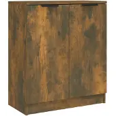 vidaXL Sideboard chêne fumé 60x30x70 cm bois composite