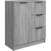 vidaXL Sideboard Gris Sonoma 60x30x70 cm Bois composite