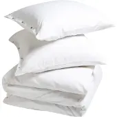 Yumeko - Parure de lit - Flanelle De Coton - 240x220 - Blanche