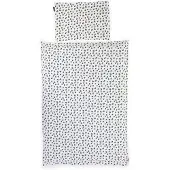 Childhome Housse de Couette Childhome Leopard Blanc (Jersey)-100 x 140 cm | Bébé
