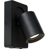 Lucide Lampe de chevet Nigel avec point de charge USB noir