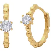 Lucardi Boucles d'oreilles or / transparent