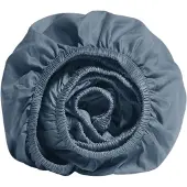Yumeko Drap-Housse Yumeko Faded Blue (Satin)-140 x 200 cm