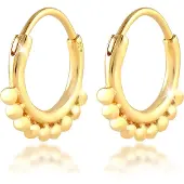 Elli Boucles d'oreilles 'Creole, Kugeln' or