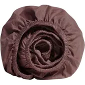 Yumeko Drap-Housse Yumeko Rose Brown (Satin)-140 x 200 cm
