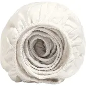 Yumeko Drap-housse Yumeko Sable Gris (Satin)-80 x 200 cm