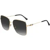 Jimmy Choo Hester-s-2m2 Woman Sunglasses Doré Black Femme