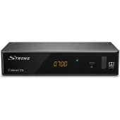 Strong Décodeur DVB-T/T2 SRT 8215/ s displejem/ Full HD/ H.265/HEVC/ PVR/ EPG/ USB/ HDMI/ LAN/ S (DVB-T2), Récepteur TV, Noir