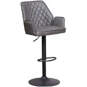 Dimehouse Tabouret De Bar Industriel Gris Novan