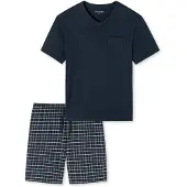 Schiesser Pyjama Schiesser Homme 159636 Blue-Taille 54