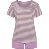 Vivance Pyjama 'Dreams' crème / violet