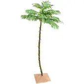 vidaXL Palmier à LED 96 LED Blanc chaud 180 cm