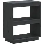 vidaXL Bibliothèque Gris 60x35x71 cm Bois de pin massif