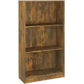 vidaXL Bibliothèque Chêne fumé 60x24x109 cm Bois d'ingénierie