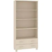 vidaXL Highboard HAMAR pin massif brun miel