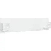 vidaXL Tête de lit avec chevets Blanc Bois composite
