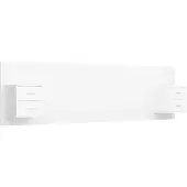 vidaXL Tête de lit avec chevets Blanc Bois composite