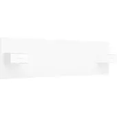 vidaXL Tête de lit avec chevets Blanc Bois composite