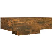 vidaXL Table basse chêne fumé 85x55x31 cm bois composite
