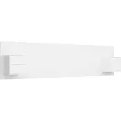 vidaXL Tête de lit avec chevets Blanc Bois composite