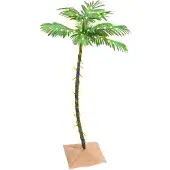 vidaXL Palmier à LED 72 LED Blanc chaud 120 cm