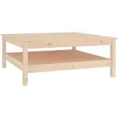 vidaXL Table basse 100x100x40 cm pin massif