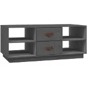 vidaXL Table basse Gris 100x50x41 cm Pin massif