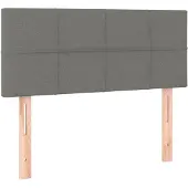 vidaXL Tête de lit gris foncé 100x5x78/88 cm Tissu